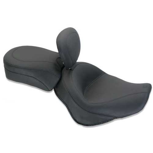 PartzBiz HD: 4408389-Mustang 79824 Black Touring Two-Piece Seat w/Backrest 09-18 Triumph Thunderbird 489588