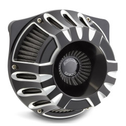 PartzBiz HD AN18-929 - Arlen Ness Inverted Deep Cut Black Cut Stage 1 Air Cleaner Harley Twin Cam 99-15 | 18-929 PartzBiz HD AN18-929 - Arlen Ness Inverted Deep Cut Black Cut Stage 1 Air Cleaner Harley Twin Cam 99-15 | 18-929