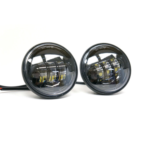 PartzBiz HD: 4408209-ใหม่ 4-1/2 ” 4.5 ” LED Projector Daymaker Style Black Passing Lamps สำหรับรุ่น Touring ของ Harley