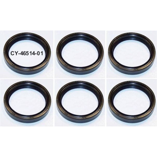PartzBiz HD: 4408211-ใหม่ 6 แพ็ค 49 มม.ด้านหน้าส้อมซีล Harley Touring 84-up Repl OE #46514-01