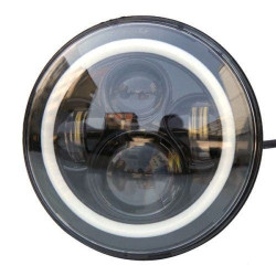 PartzBiz HD EP-HALO-DAY-BLK - ใหม่ โปรเจคเตอร์ LED ขนาด 7 นิ้ว Daymaker Style Black Halo ไฟหน้ารุ่น Harley Touring PartzBiz HD EP-HALO-DAY-BLK - ใหม่ โปรเจคเตอร์ LED ขนาด 7 นิ้ว Daymaker Style Black Halo ไฟหน้ารุ่น Harley Touring
