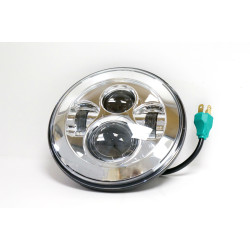 PartzBiz HD EP-DAY-CH - ใหม่ 7 ” LED Projector Daymaker Style Chrome Headlight สำหรับรุ่น Touring ของ Harley PartzBiz HD EP-DAY-CH - ใหม่ 7 ” LED Projector Daymaker Style Chrome Headlight สำหรับรุ่น Touring ของ Harley