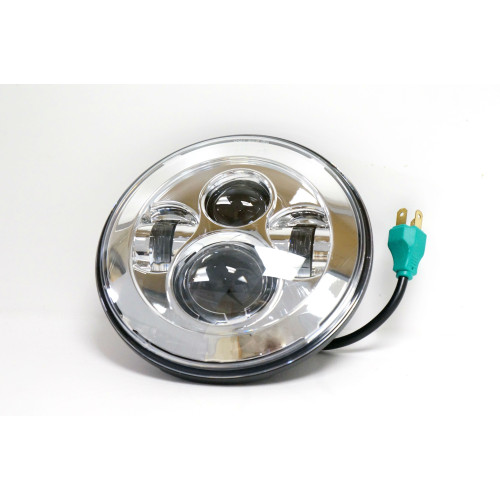 PartzBiz HD: 4408176-ใหม่ 7 ” LED Projector Daymaker Style Chrome Headlight สำหรับรุ่น Touring ของ Harley