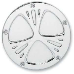 PartzBiz HD AN03-573 - Arlen Ness Tech Chrome Deep Cut Points Ignition Timing Cover Harley Twin Cam | 03-573