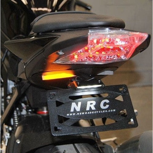 PartzBiz HD: 4408155-New Rage Cycles BMW1000-FE ชุดกำจัดบังโคลนพร้อมไฟ LED 09-18 BMW S1000R S1000RR การอัพเกรดใหม่ที่ดีที่สุด เปลี่ยนสัญญาณไฟเลี้ยวไฟเบรกแบบกำหนดเอง 578756