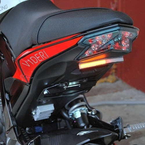 PartzBiz HD: 4408161-ชุดกำจัดบังโคลน Rage Cycles ใหม่พร้อมสัญญาณ LED 16-18 Kawasaki Z125 Pro