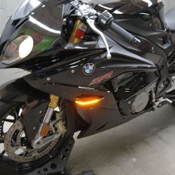 PartzBiz HD TR578757 - New Rage Cycles S1000RR-FB ไฟเลี้ยว LED สีเหลืองอำพันด้านหน้า 09-18 BMW S1000RR สุดยอดการอัพเกรดใหม่ ไฟเลี้ยวเปลี่ยนสัญญาณแบบกำหนดเอง 578757