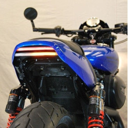PartzBiz HD TR578864 - New Rage Cycles SROD-TL ไฟท้าย LED สีดำพร้อมสัญญาณ 12-17 Harley Street Rod