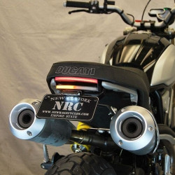 PartzBiz HD TR578968 - New Rage Cycles Fender Eliminator Kit w/ LED Lights '18 Ducati Scrambler 1100 สุดยอดการอัพเกรดใหม่ เปลี่ยนสัญญาณไฟเลี้ยว ไฟเบรกแบบกำหนดเอง 578968