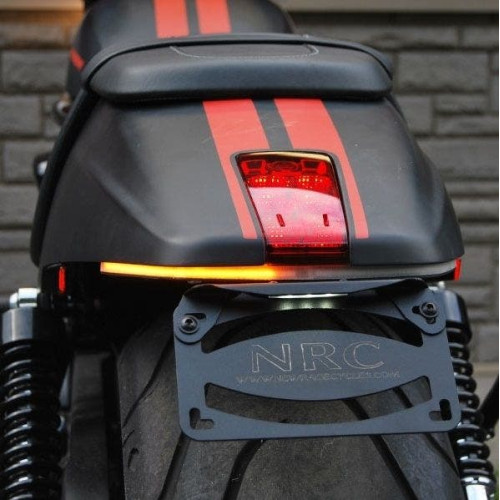 PartzBiz HD: 4408142-ชุดกำจัดบังโคลน VROD-FE ใหม่ Rage Cycles พร้อมสัญญาณ LED 12-17 Harley V-Rod