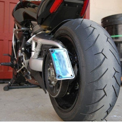PartzBiz HD TR578771 - New Rage Cycles XD-SIDE Mount License Plate Kit w/ LED 16-18 Ducati XDiavel 1200 อัพเกรดรถจักรยานยนต์ใหม่ที่ดีที่สุด