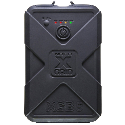 PartzBiz HD: 4408113-NOCO Genius X-Grid แบตเตอรี่ลิเธียม USB กันน้ำพร้อมไฟฉาย 250 Lumens - XGB6