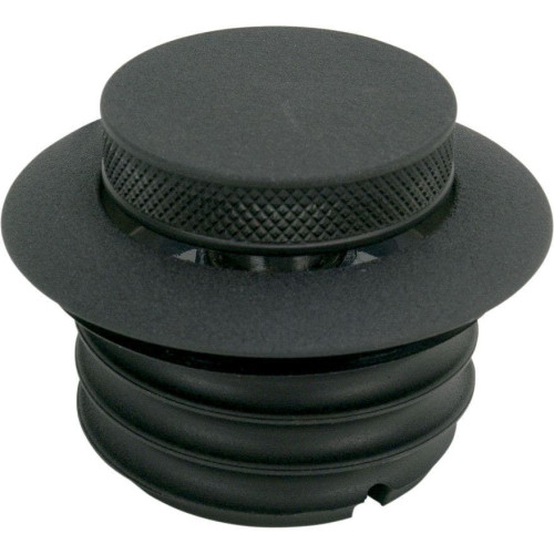 PartzBiz HD: 4408119-Wrinkle Black Non-Vented Pop Up Screw In Gas Cap for Harley L96-15 2.36" OD | 0703-0327
