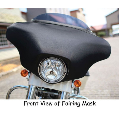 PartzBiz HD: 4408121-NoviStretch Harley Batwing Style Fairing Mask 69-Later Heavy Duty Synthetic