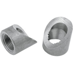 PartzBiz HD DS18610694 - O2 Sensor Bung Set 18mm 45 Degree Weld In Exhaust Bung Motorcycle Harley Honda