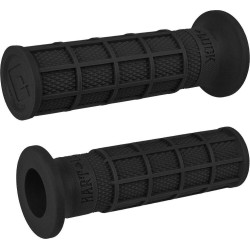 PartzBiz HD DS06302733 - ปลอกแฮนด์สลิปออน ODI Hart-Luck Signature Full-Waffle 1” Black Harley & Custom