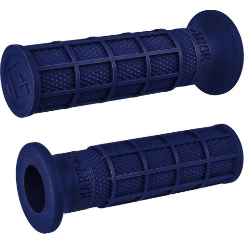PartzBiz HD: 4408104-ODI Hart-Luck Signature Full-Waffle Slip-On Grips 1” Blue Harley & Custom