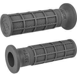 PartzBiz HD DS06302737 - ODI Hart-Luck Signature Full-Waffle Slip-On Grips 1” Graphite Harley & Custom