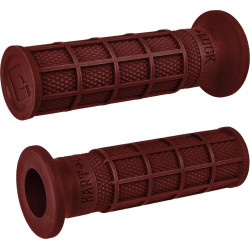 PartzBiz HD DS06302735 - ODI Hart-Luck Signature Full-Waffle Slip-On Grips 1 ” สีแดง Harley & Custom