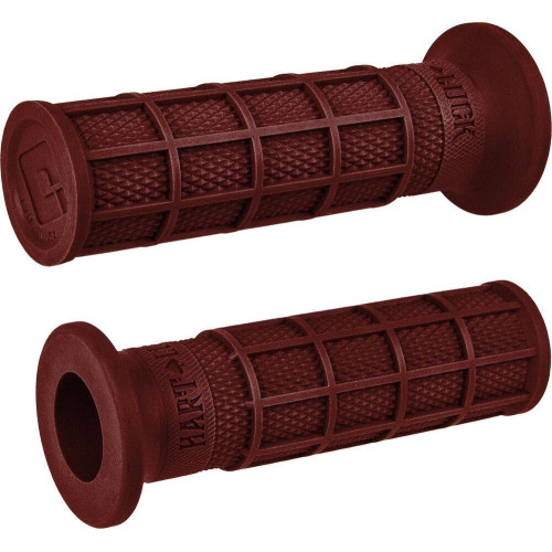 PartzBiz HD: 4408107-ODI Hart-Luck Signature Full-Waffle Slip-On Grips 1 ” สีแดง Harley & Custom
