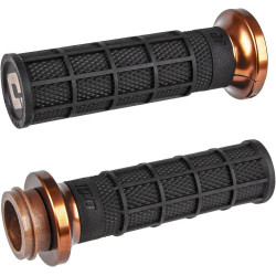 PartzBiz HD DS06302699 - ODI Hart-Luck Signature V-Twin Bronze Waffle 1” ปลอกแฮนด์ Indian Touring 18-Up
