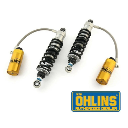PartzBiz HD: 4408060-Ohlins HD357 V-Twin STX36 Remote Res Shocks 13" Adjustable Harley Touring 90-Up