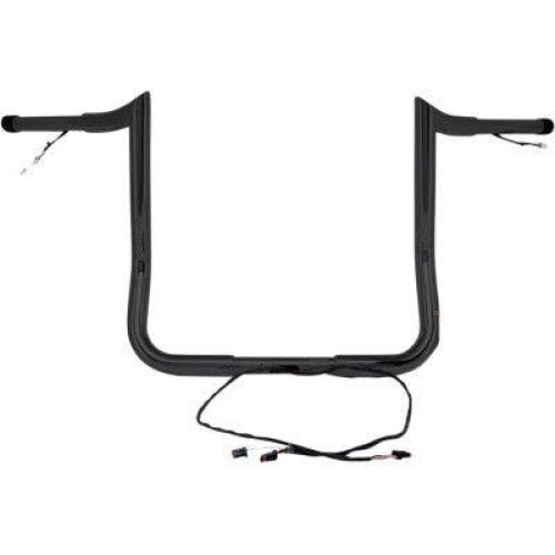 PartzBiz HD: 4407959-Paul Yaffe Bagger Nation Black 1 1/4 ” แฮนด์ลิงแบบมีสาย Harley Touring 14-20 0601-5305 0601-5307 0601-5309 0601-5311 0601-5312 0601-5313 MBBPW-8 MBBPW-10 MBBPW-12 MBBPW-14 MBBPW-16