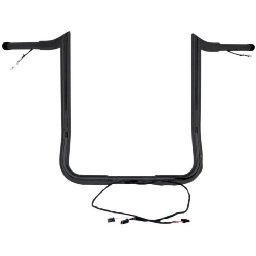 PartzBiz HD: 4407940-Paul Yaffe Bagger Nation Black Wired 12” แฮนด์ลิง Harley Batwing 14-Up