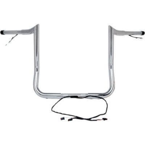 PartzBiz HD: 4407903-Paul Yaffe Bagger Nation Chrome 1 1/4 ” แฮนด์ลิงแบบมีสาย Harley Touring 14-20 0601-5306 0601-5308 0601-5310 0601-5312 0601-5314 MBBPW-8 MBBPW-10 MBBPW-12 MBBPW-14 MBBPW-16