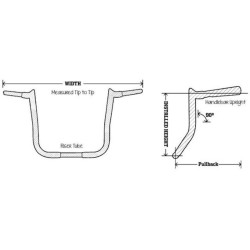 PartzBiz HD DS06013354 - Paul Yaffe Bagger Nation Chrome 10 ” แฮนด์บาร์ Monkey Harley 96-18 FLH/T PartzBiz HD DS06013354 - Paul Yaffe Bagger Nation Chrome 10 ” แฮนด์บาร์ Monkey Harley 96-18 FLH/T