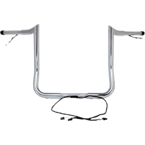 PartzBiz HD: 4407918-Paul Yaffe Bagger Nation Chrome Wired แฮนด์ลิง 10” Monkey Harley Batwing 14-Up