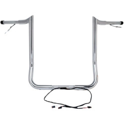 PartzBiz HD DS06015310 - Paul Yaffe Bagger Nation Chrome Wired 12” แฮนด์ Monkey Harley Batwing 14-Up PartzBiz HD DS06015310 - Paul Yaffe Bagger Nation Chrome Wired 12” แฮนด์ Monkey Harley Batwing 14-Up
