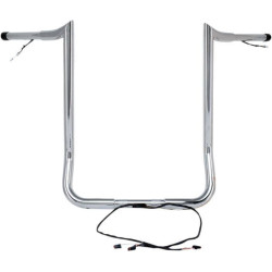 PartzBiz HD DS06015312 - Paul Yaffe Bagger Nation Chrome Wired 14” แฮนด์ลิง Harley Batwing 14-Up PartzBiz HD DS06015312 - Paul Yaffe Bagger Nation Chrome Wired 14” แฮนด์ลิง Harley Batwing 14-Up