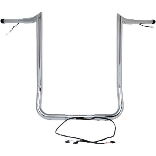 PartzBiz HD: 4407920-Paul Yaffe Bagger Nation Chrome Wired 14” แฮนด์ลิง Harley Batwing 14-Up