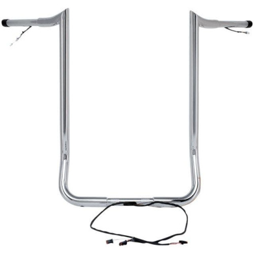 PartzBiz HD: 4407879-Paul Yaffe Bagger Nation Chrome Wired 16” แฮนด์ลิง Harley Batwing 14-Up