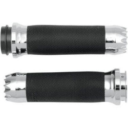 PartzBiz HD WP827-05145 - ปลอกแฮนด์ Paul Yaffe GYB-FBW-C Chrome Yafterburner สำหรับ Harley Throttle by Wire