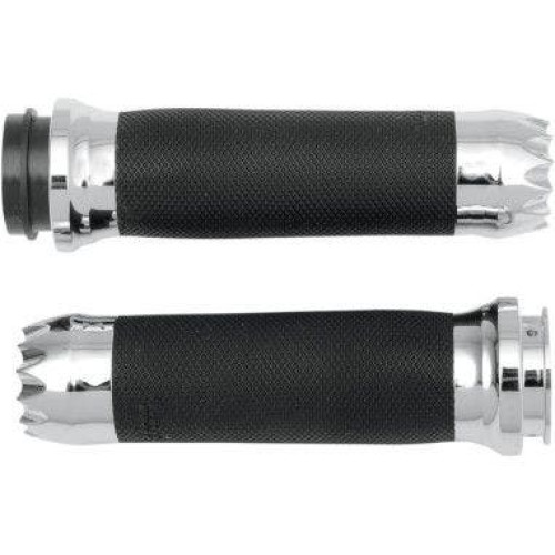 PartzBiz HD: 4407866-ปลอกแฮนด์ Paul Yaffe GYB-FBW-C Chrome Yafterburner สำหรับ Harley Throttle by Wire
