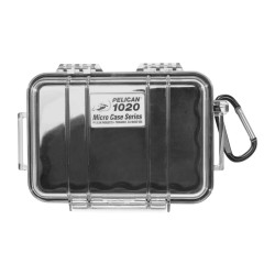 PartzBiz HD TR570254 - Pelican 1020 Black & Clear Micro Case เครื่องใช้ไฟฟ้าแบบพกพา กล้อง โทรศัพท์มือถือ | 1020-025-100