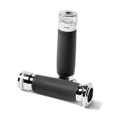 PartzBiz HD PM0063-2100M-CH - Performance Machine 0063-2100M-CH Vision ContourLED Indicator Chrome 1" TBW Bar Grips PartzBiz HD PM0063-2100M-CH - Performance Machine 0063-2100M-CH Vision ContourLED Indicator Chrome 1" TBW Bar Grips