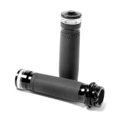 PartzBiz HD PM0063-2101M-B - Performance Machine 0063-2101M-B Vision Contour LED Indicator Black 1" Cable Bar Grips PartzBiz HD PM0063-2101M-B - Performance Machine 0063-2101M-B Vision Contour LED Indicator Black 1" Cable Bar Grips