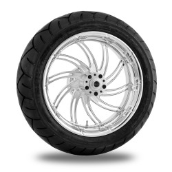 PartzBiz HD TRPM8014 - Performance Machine 17" Rear Chrome Supra Wheel Tire Package Harley 09-15 ABS | Performance Machine PartzBiz HD TRPM8014 - Performance Machine 17" Rear Chrome Supra Wheel Tire Package Harley 09-15 ABS | Performance Machine