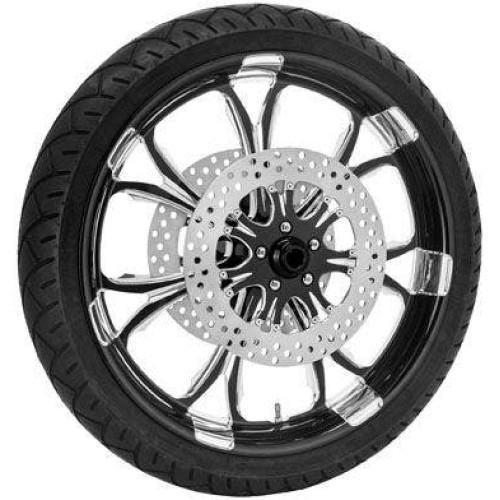 PartzBiz HD: 4407758-Performance Machine 21” หน้า โรเตอร์ล้อ Paramount สีดำ PKG Harley 08-16 ABS | เครื่องสมรรถนะ