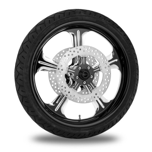 PartzBiz HD: 4407766-Performance Machine 21” ล้อหน้า Black Wrath Wheel Rotor Package Harley 08-16 ABS | เครื่องสมรรถนะ