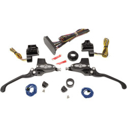 PartzBiz HD PM0062-4025-BM - Performance Machine Black Contrast 9/16 Can Bus Handlebar Control Kit 14-16 FLH | 0062-4025-BM PartzBiz HD PM0062-4025-BM - Performance Machine Black Contrast 9/16 Can Bus Handlebar Control Kit 14-16 FLH | 0062-4025-BM