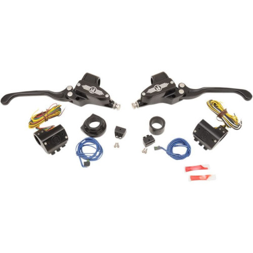 PartzBiz HD: 4407692-Performance Machine Black Contrast 9/16 Handlebar Control Kit Hydraulic 3 Button | 0062-4020-BM PartzBiz HD: 4407692-Performance Machine Black Contrast 9/16 Handlebar Control Kit Hydraulic 3 Button | 0062-4020-BM