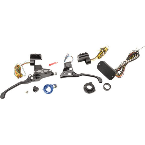 PartzBiz HD: 4407696-Performance Machine Black Contrast Cut 9/16 Can Bus Handlebar Control Kit Cable | 0062-4023-BM PartzBiz HD: 4407696-Performance Machine Black Contrast Cut 9/16 Can Bus Handlebar Control Kit Cable | 0062-4023-BM