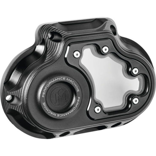 PartzBiz HD: 4407627-Performance Machine Black Cut Vision Series Cable Clutch Cover Harley M8 17-20