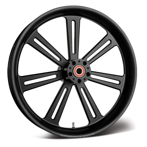 PartzBiz HD: 4407639-Performance Machine Black Sierra Front Wheel 21x3.5 No ABS Dual Disc Touring 08-Up