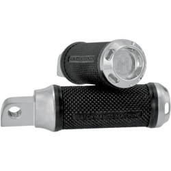 PartzBiz HD PM0035-1097-CH - Performance Machine PM หมุดเท้า Chrome Apex พร้อมตัวยึดตัวผู้ 90 องศาสำหรับ Harley | 0035-1097-ช