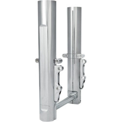 PartzBiz HD PM0208-2056-CH - Performance Machine PM Chrome Dual Disc Lower Legs Sliders 08-13 FLH | เครื่องสมรรถนะ